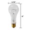 Satco S3958 200w 120v A-Shape A23 E26 Clear Incandescent Light Bulb